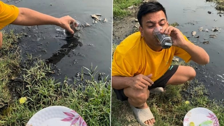 Puneet Superstar drinking sewage water